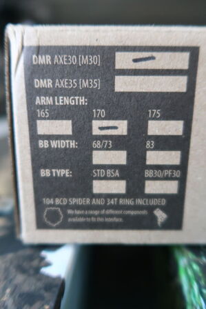 Krank-sæt DMR AXE30/170mm