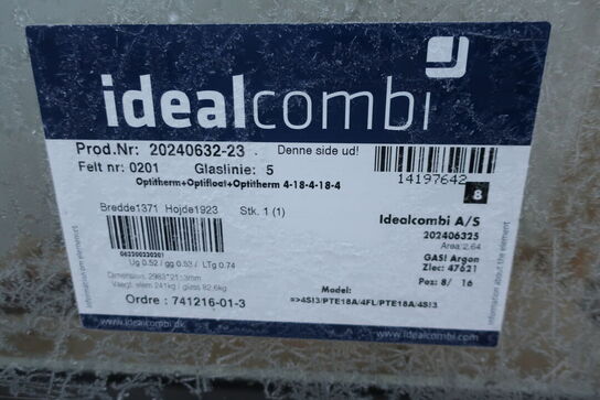 Skydedørsparti 3 lags IDEAL COMBI 2983x2113 mm