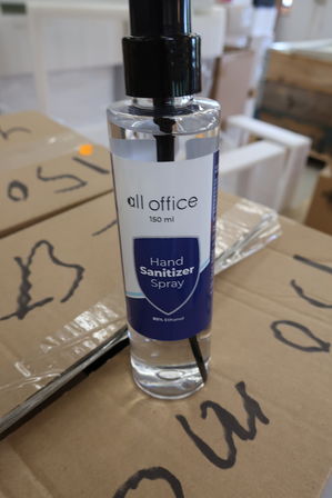 210 stk. håndsprit spray ALL OFFICE 150 ml