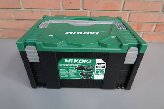 Hikoki DS18DD bore/skruemaskine + WH18DD  slagskruetrækker 18V 2 x 3,0 Ah batterier og lader