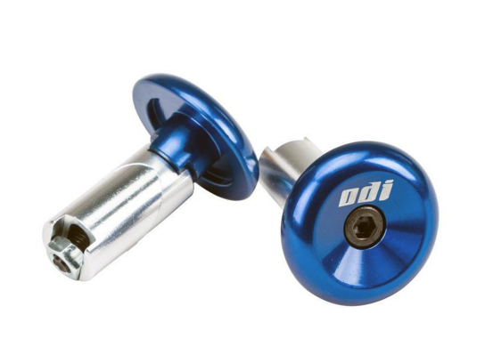 3 sæt ODI Aluminum End Plug Blue