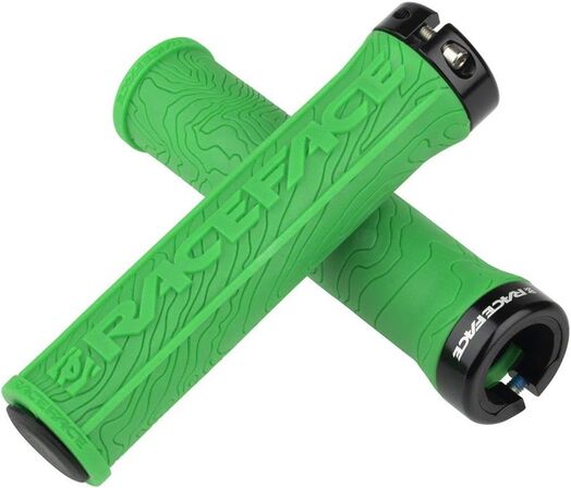 2 sæt Race Face Half Nelson Lock-On Grips Green