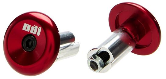 3 sæt ODI Aluminum End Plug Red