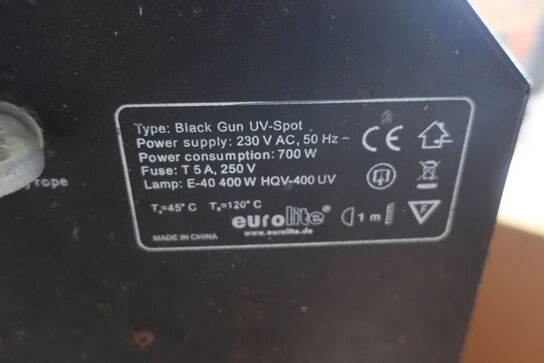 UV-spot EUROLITE Black Gun