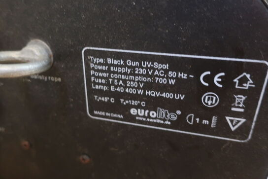 UV-spot EUROLITE Black Gun