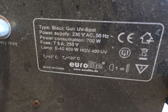 UV-spot EUROLITE Black Gun