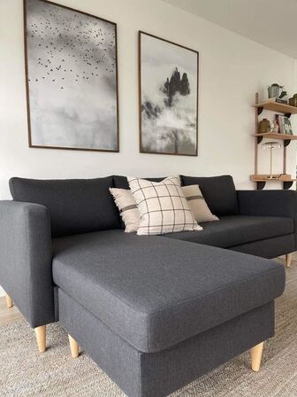 3-personers sofa med chaiselong