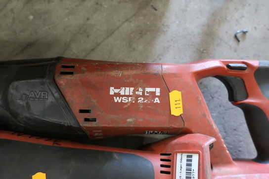 Akku bajonetsav HILTI WSR 22-A, akku vinkelsliber HILTI med 1 stk. batteri