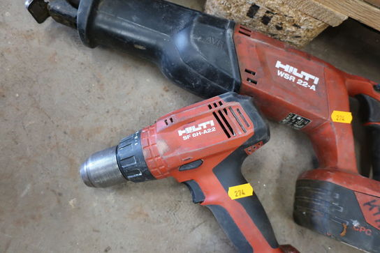 Akku bajonetsav HILTI WSR 22-A, akku boremaskine HILTI SF 6h-A22