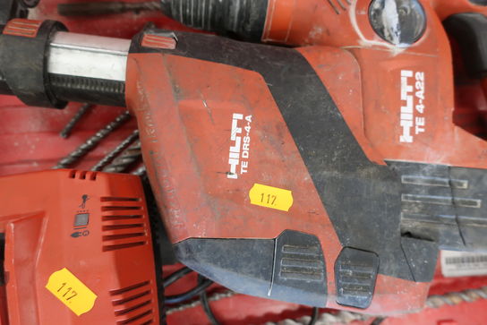 Akku borehammer HILTI TE 4-A22, støvsugermodul HILTI med 1 stk. batteri og lader