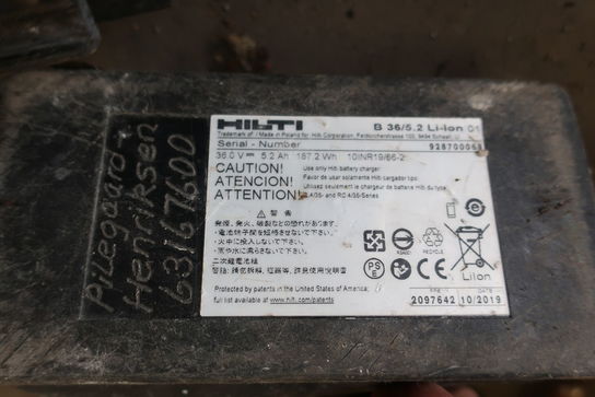 2 stk. batterier HILTI