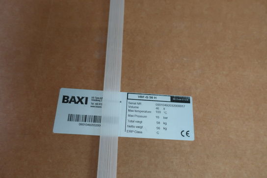 Varmtvandsbeholder BAXI VBF-G 50 H