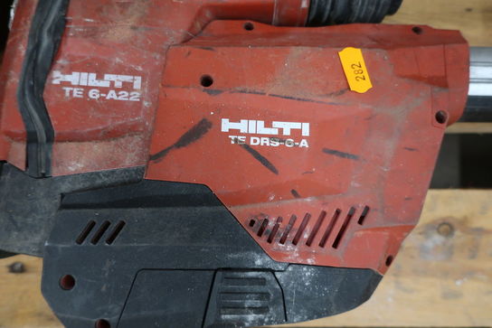 Akku borehammer HILTI TE 6-A22, støvsugermodul HILTI med 1 stk. batteri