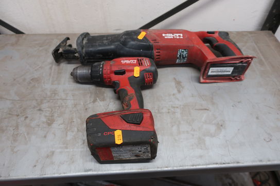 Akku bore/skruemaskine HILTI SF 6H-A22, akku bajonetsav HILTI WSR 22-A