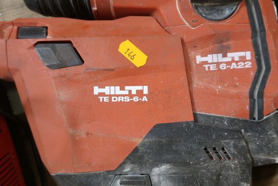 Akku borehammer HILTI TE 6-A22, støvsugermodul HILTI med 1 stk. batteri og lader