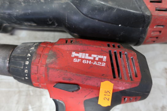 Akku bore/skruemaskine HILTI SF 6H-A22, akku bajonetsav HILTI WSR 22-A