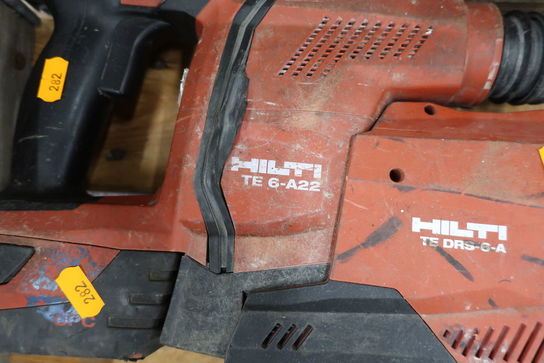 Akku borehammer HILTI TE 6-A22, støvsugermodul HILTI med 1 stk. batteri