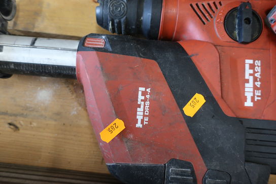 Akku borehammer HILTI TE 4-A22, støvsugermodul HILTI med 1 stk. batteri og lader