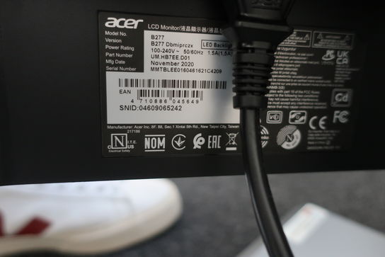 Computerskærm LED ACER B277 