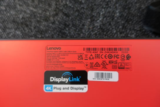 Dockingstation LENOVO ThinkPad Hybrid USB-C With USB-A Dock