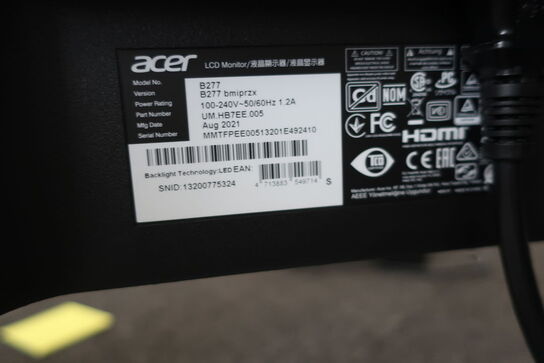 Computerskærm LED ACER B277 