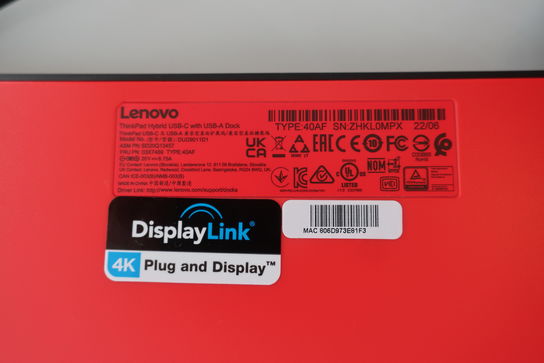 Dockingstation LENOVO ThinkPad Hybrid USB-C With USB-A Dock