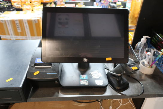 POS terminal, bonprinter, kasseskuffe og scanner