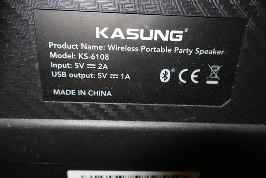 Wirelees Højtaler KASUNG KS-6108