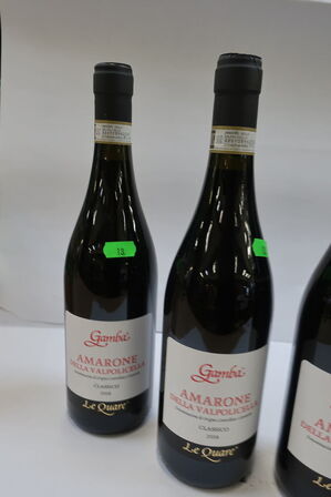 4 fl. rødvin, GAMBA AMARONE 2018 CLASSICO LE QUARE