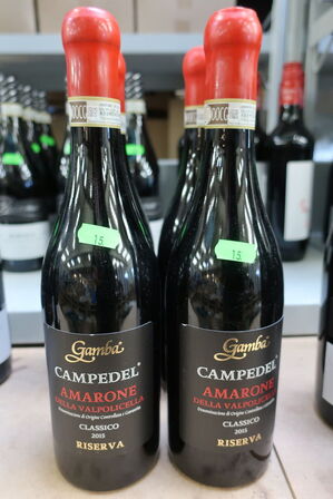 4 fl. rødvin, GAMBA AMARONE 2015 CLASSICO CAMPEDEL