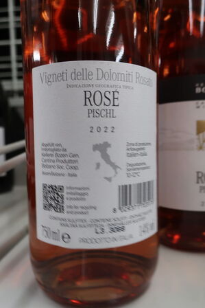 6 fl. rosevin, KELLEREI BOZEN ROSÈ PICHL 2022