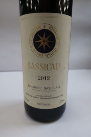 1 fl. rødvin, SASSICAIA 2012