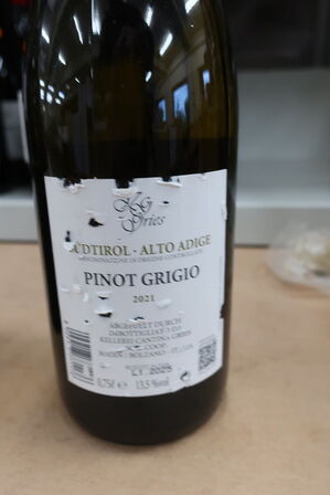 1 fl. hvidvin, KG GRIES PINOT GRIGIO 2021