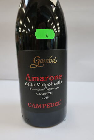 1 fl. rødvin, GAMBA AMARONE 2016 CLASSICO CAMPEDEL