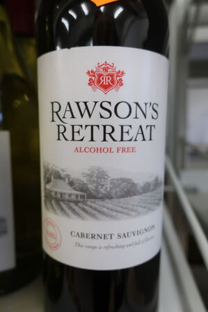 3 fl. alkoholfri rødvin, RAWSON'S RETREAT CABERNET SAUVIGNON