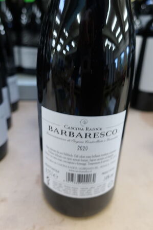 4 fl. rødvin, NIBBOI BARBARESCO 2020