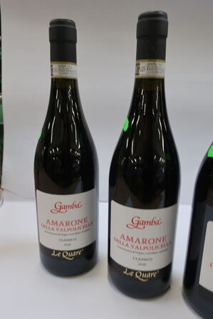 4 fl. rødvin, GAMBA AMARONE 2018 CLASSICO LE QUARE