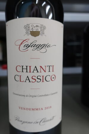 4 fl. rødvin, CAFAGGIO CHIANTI CLASSICO 2018