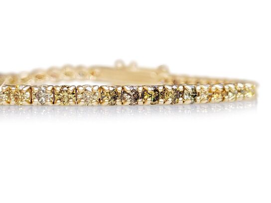 Diamant Tennisarmbånd - med 3,9 ct. Naturlige Diamanter - Vejl. pris 83.495,-