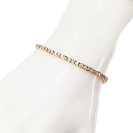 Tennisarmbånd i 14 Karat Rosa Guld med 3,76 ct Fancy Pink Diamanter - Vejl. Pris 139.995,-