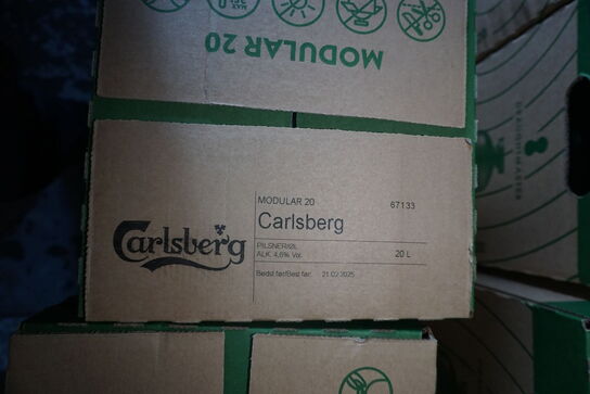 3 x 20 liter Carlsberg, Tuborg Guld, Grøn Tuborg 