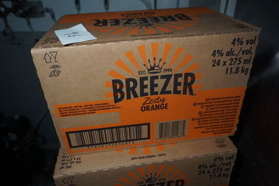 6 kasser Breezer orange