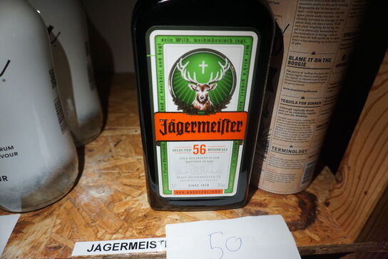 3 flasker Jägermeister + 1 flaske tequila 