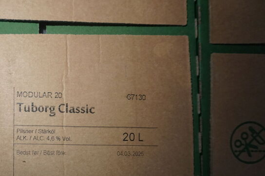 3 x 20 liter Tuborg classic 