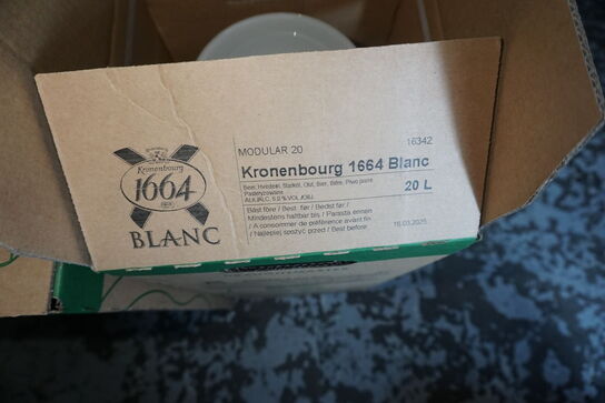 2 x 20 liter Kronenbourg 1664 blanc 