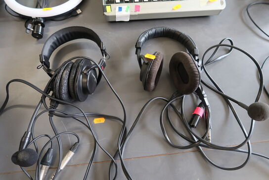 2 stk. Headsets BEYERDYNAMIC / AUDIO-TECHNICA