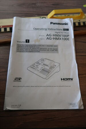 Video Switcher PANASONIC AG-HMX100