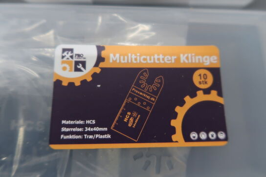 20 stk. Multicutter-klinger i HCS stål34x40mm (træ/plastik)