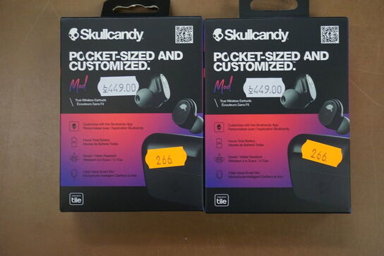 2 stk. Hovedtelefoner, Skullcandy