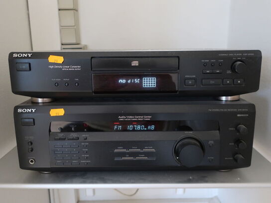 Hi-Fi anlæg SONY - STR-DE135 og CDP-XDE220